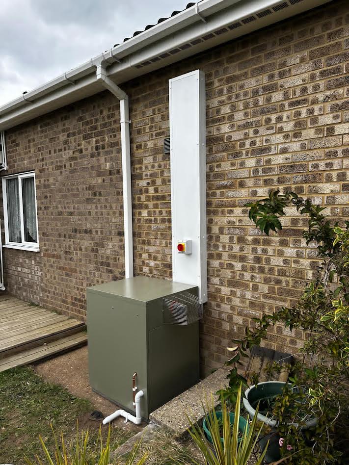 Oil boiler installation